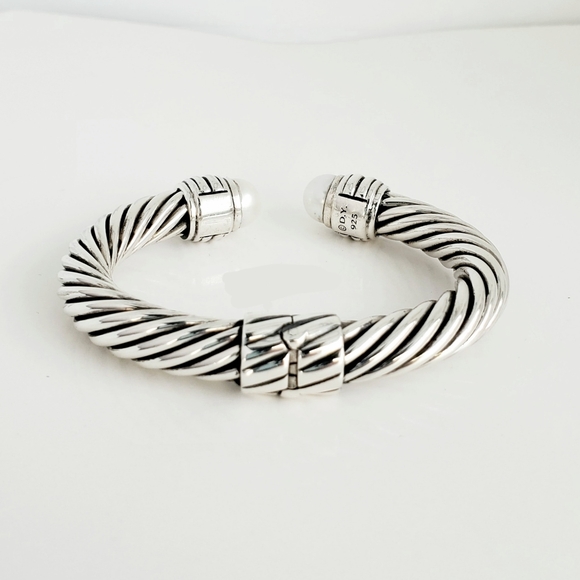David Yurman 10mm Pearl Cable Bracelet - Picture 4 of 5